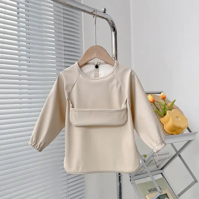 Cute Toddler Long Sleeve Waterproof Bib Apron