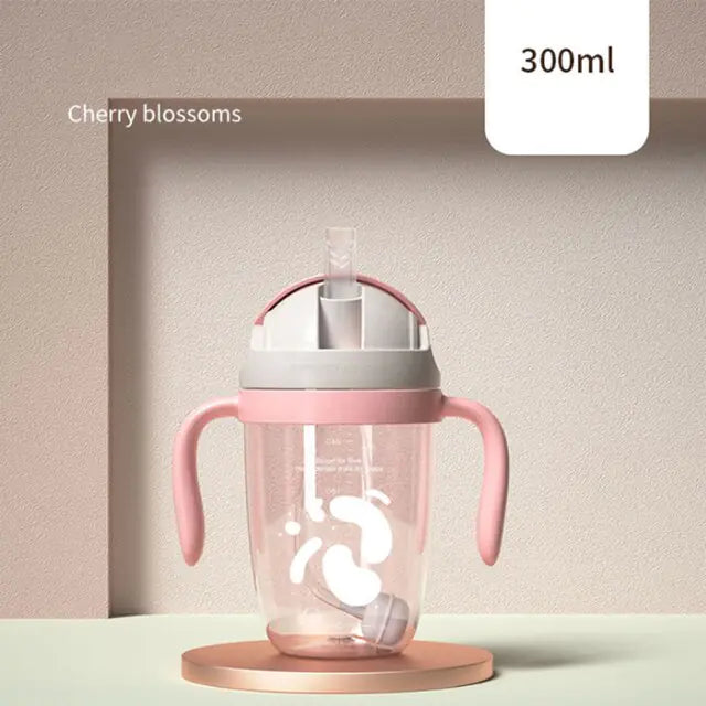 PPSU Baby Sippy Cup Bottle - Leak-Proof with Soft Spout & Straw Options