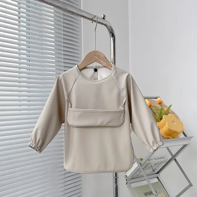 Cute Toddler Long Sleeve Waterproof Bib Apron