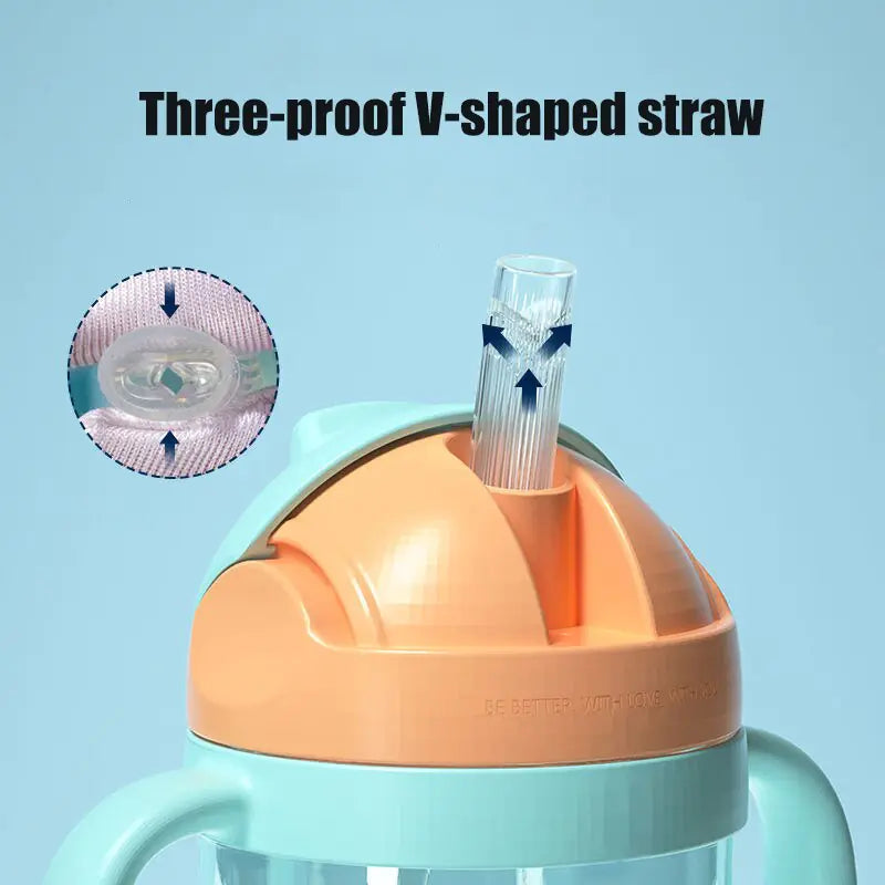 PPSU Baby Sippy Cup Bottle - Leak-Proof with Soft Spout & Straw Options