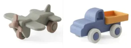 Silicone Baby Toy Set - Cars, Trucks, and Planes