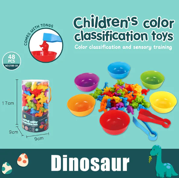 Rainbow Counting Toddler Game Set - Early Education Math & Cognitive Toy