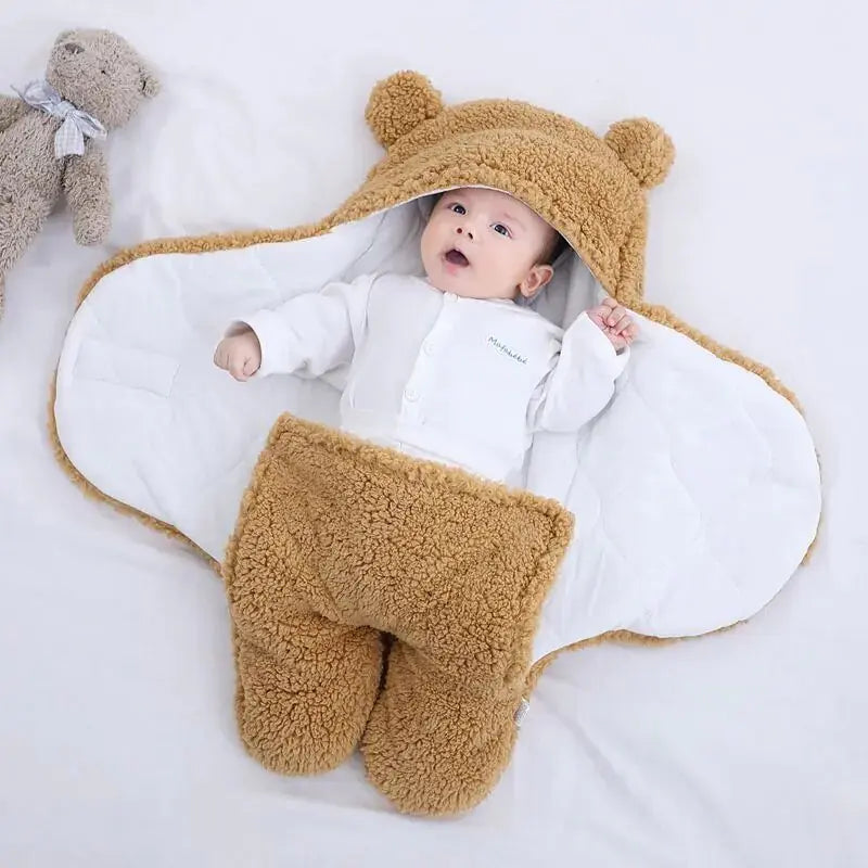 Thicken Fleece Sleeping Bags for Newborns – Cozy, Soft, and Warm