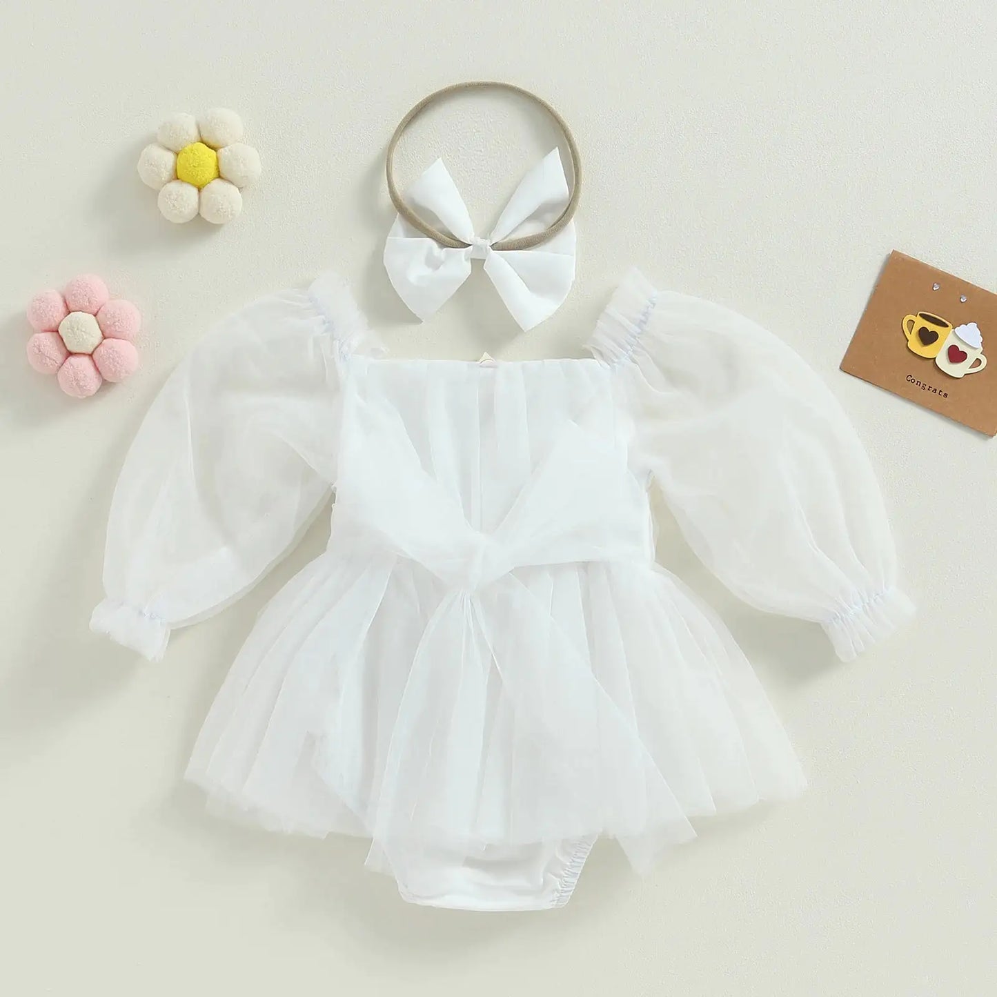 Charming Princess Party Dress with Ruffles and Bows