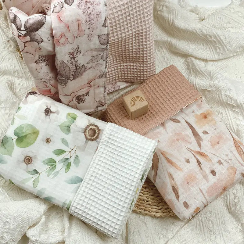 Cotton Waffle Baby Blanket – Soft, Breathable, and Versatile - Size 100x70cm