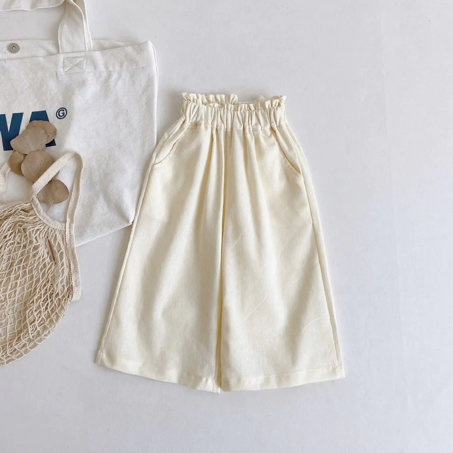 Comfortable Sleeveless O-Neck Top with Elastic Waist Pant