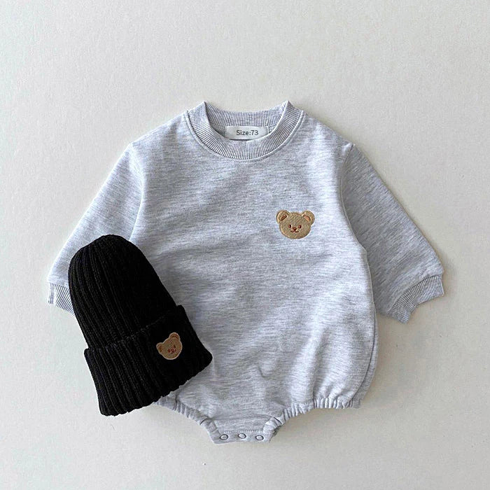 Bear Detail Baby Onesie for Girls/Boys