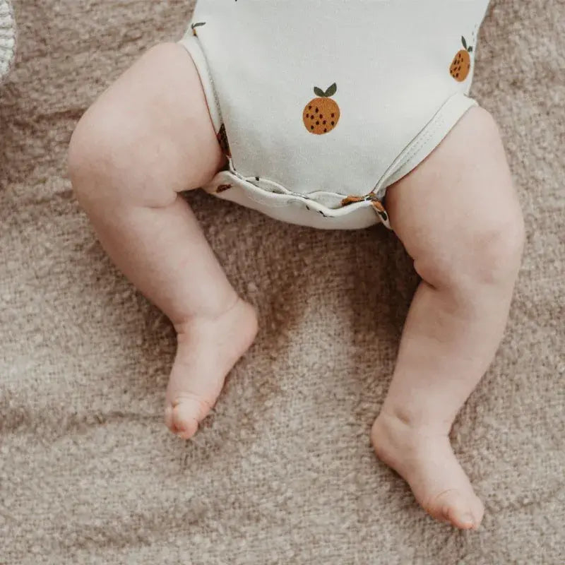 Little Clementine Playful Elegance Long Sleeve Bodysuit