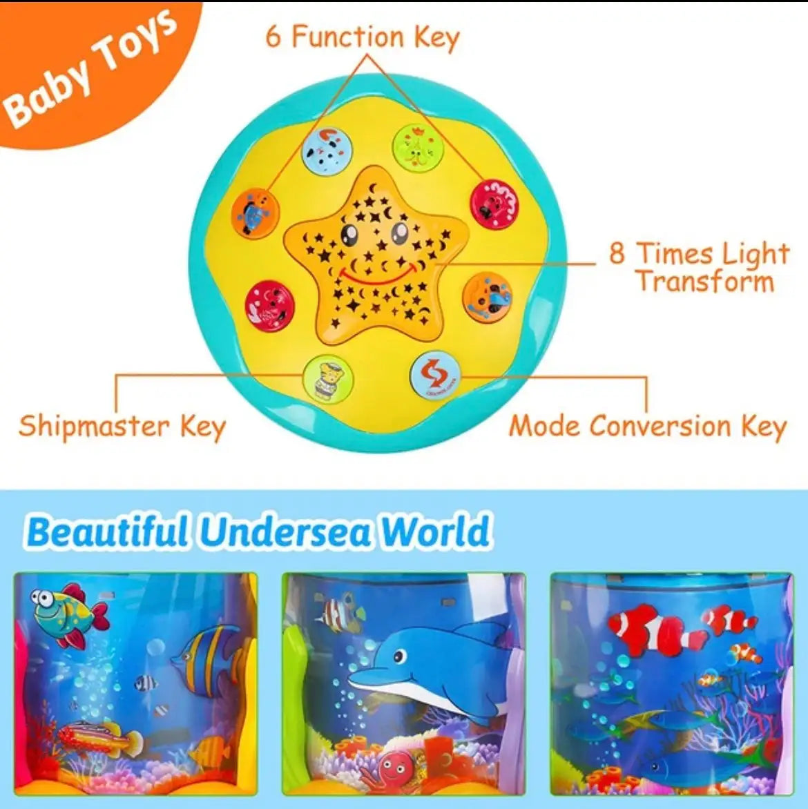 Ocean Wonder Spinner Wheel – Mesmerising Visual Toy for All Ages
