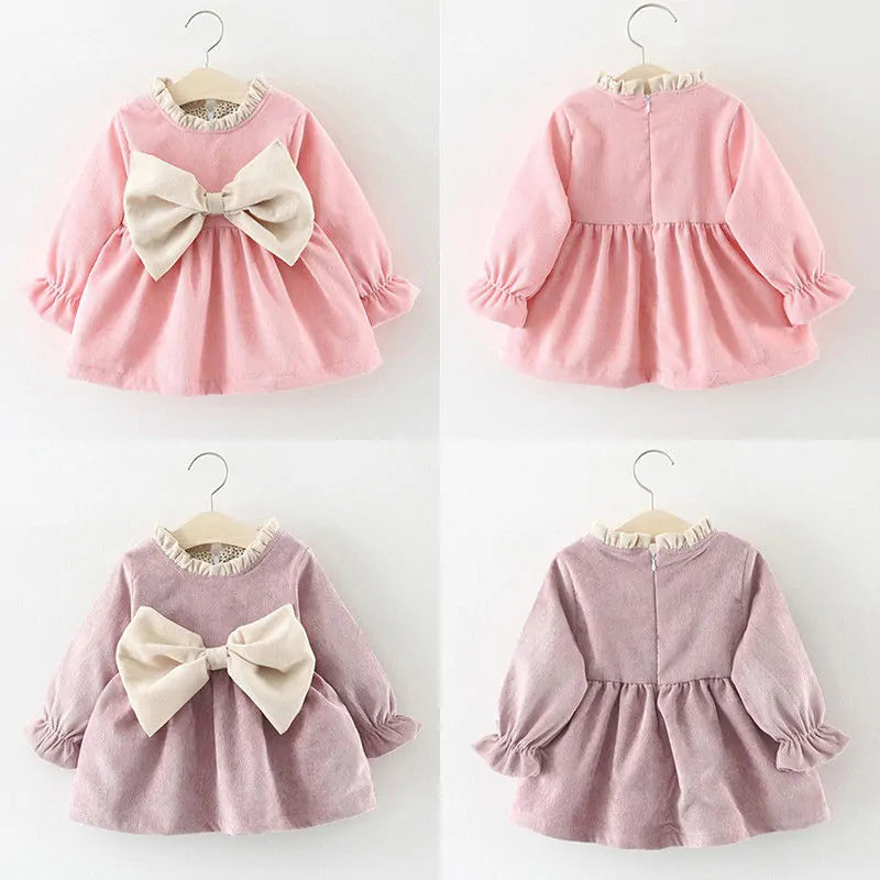 Charming Baby Dress with Bow Detail