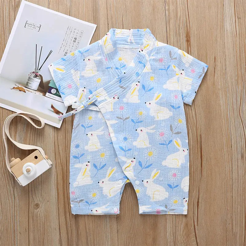 Lightweight Summer Kimono Outfit for Babies