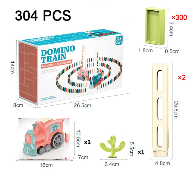Kids Automatic Domino Train – Creative Toy for Fun and Learning