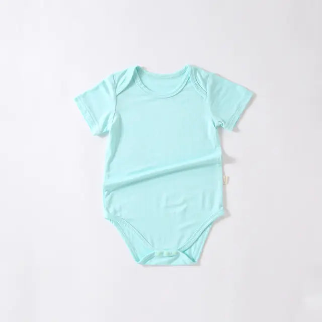 Bamboo Fiber Baby Romper – Soft, Breathable, and Easy-Care Summer Jumpsuit