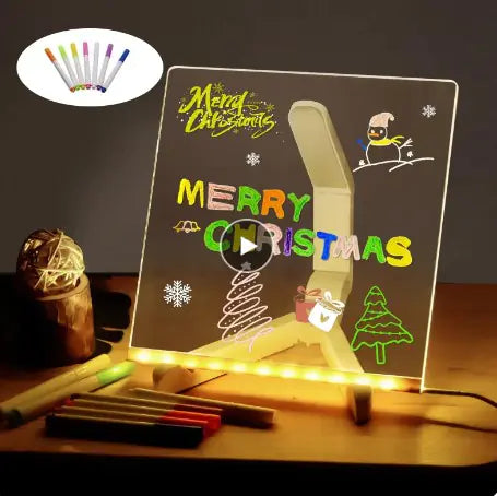 Ins Desktop DIY Luminous Message Board Light with Colorful LED for Toddlers
