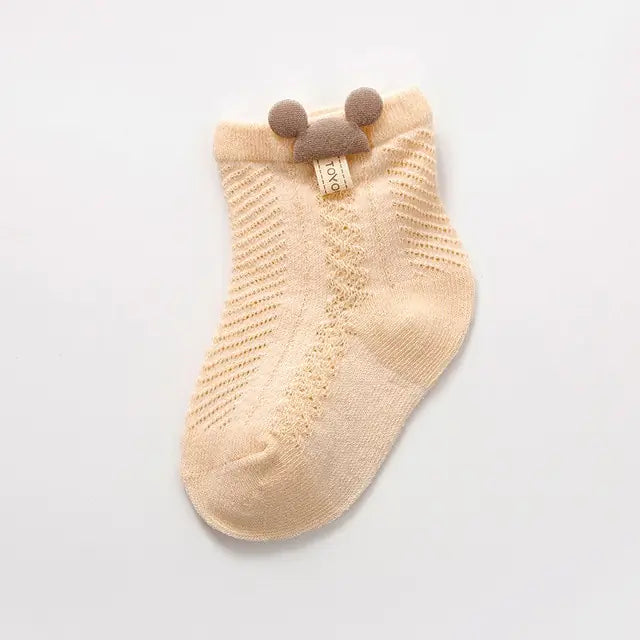 Soft Knit Baby Socks with Ears