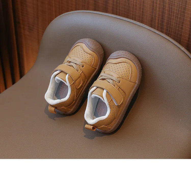Toddler Oxford-Style Suede Shoes with Plush Lining