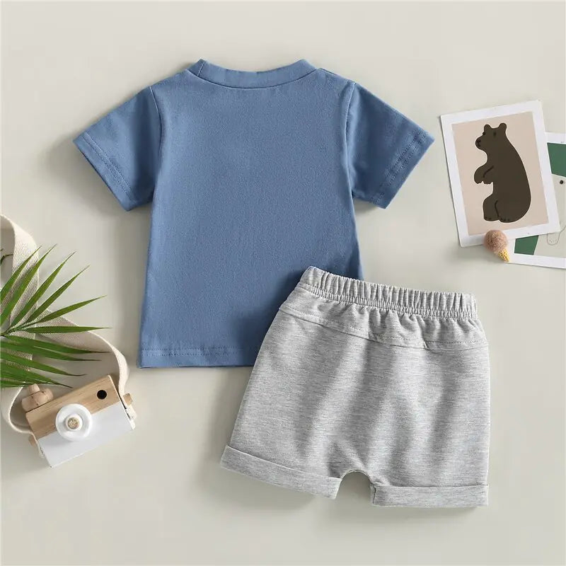 Little Bear Adventure Tee and Short Set