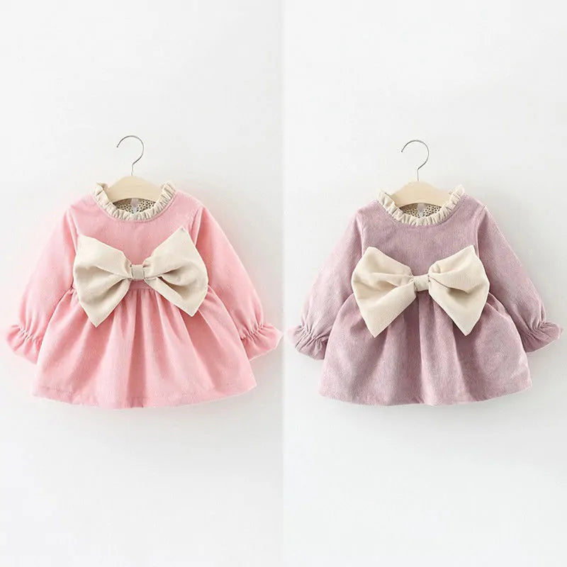 Charming Baby Dress with Bow Detail