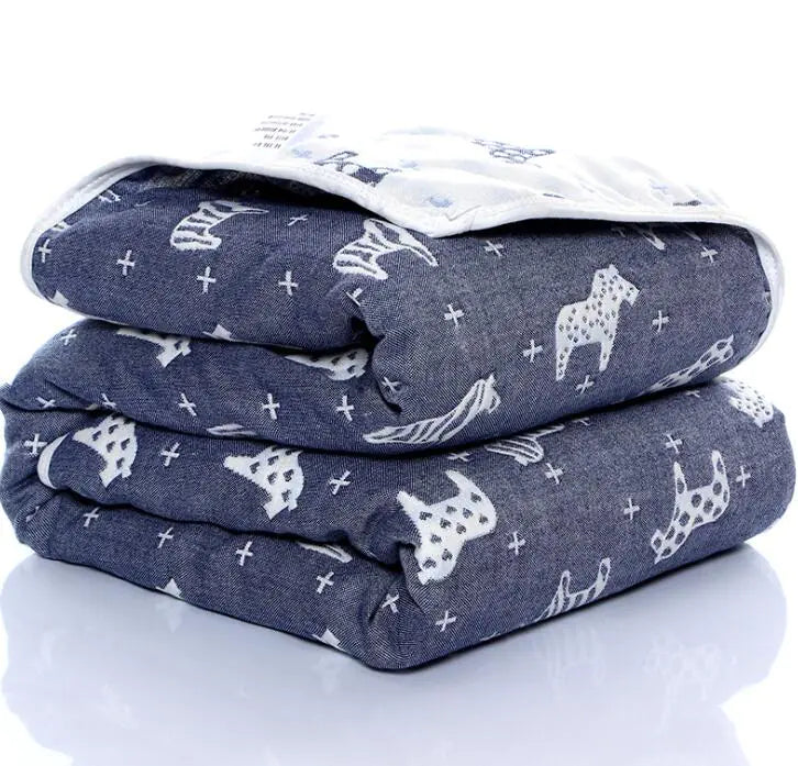 6 Layered Cotton Summer Quilt – Soft, Breathable, and Lightweight for Toddlers