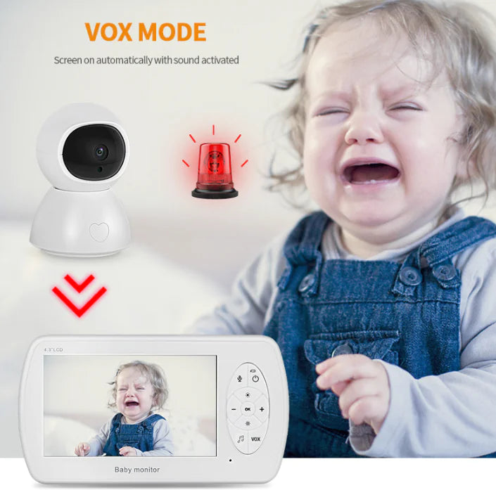 1080P Baby Monitor Camera with Night Vision & Alarm Function