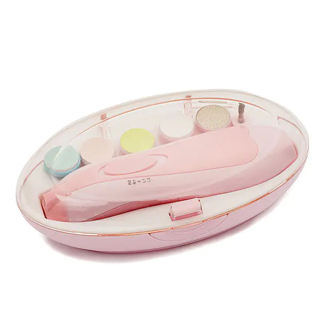 Six-in-One Baby Nail Care Set - Electric Trimmer, Clippers & File