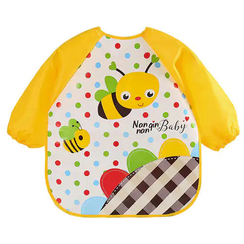 Waterproof Cartoon Baby Bibs & Burp Cloths Set