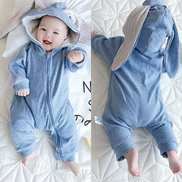 Cotton Baby Bunny Jumpsuit Romper – Soft, Stylish, and Comfortable