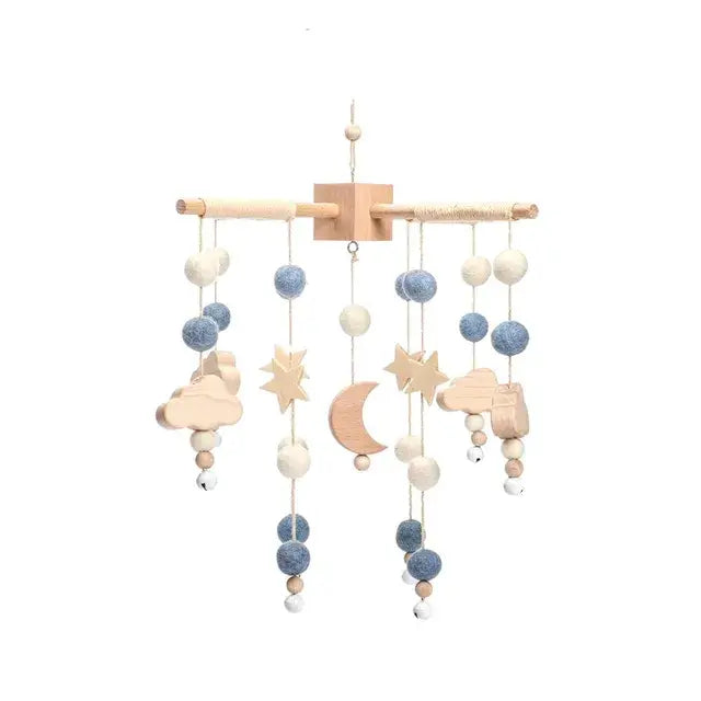Crib Mobile Bed Bell with Calming Melodies and Rotating Characters