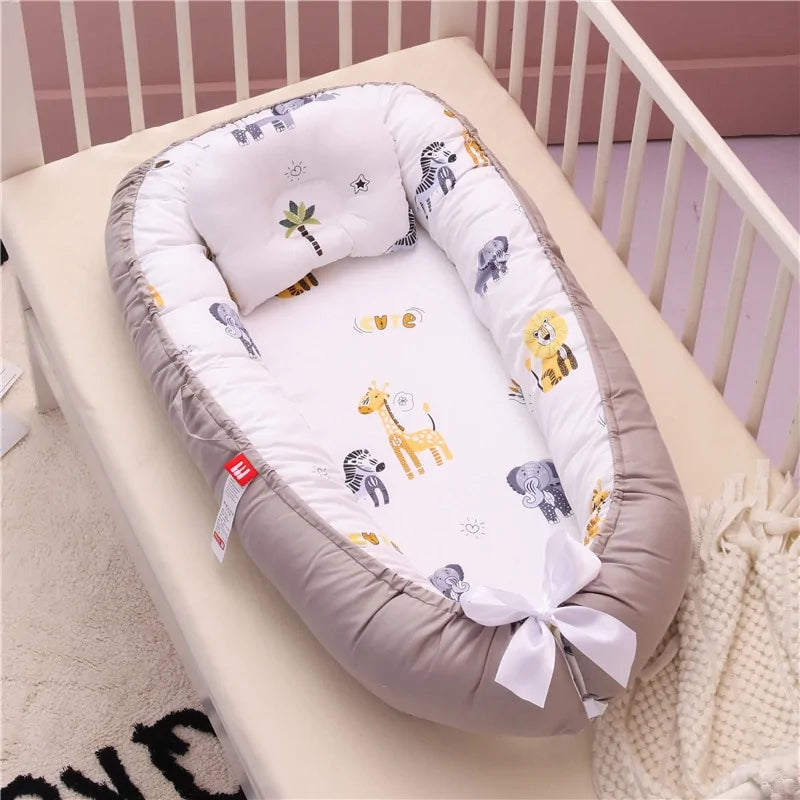 Babynest Portable Newborn Lounger - Cozy, Secure & Machine Washable