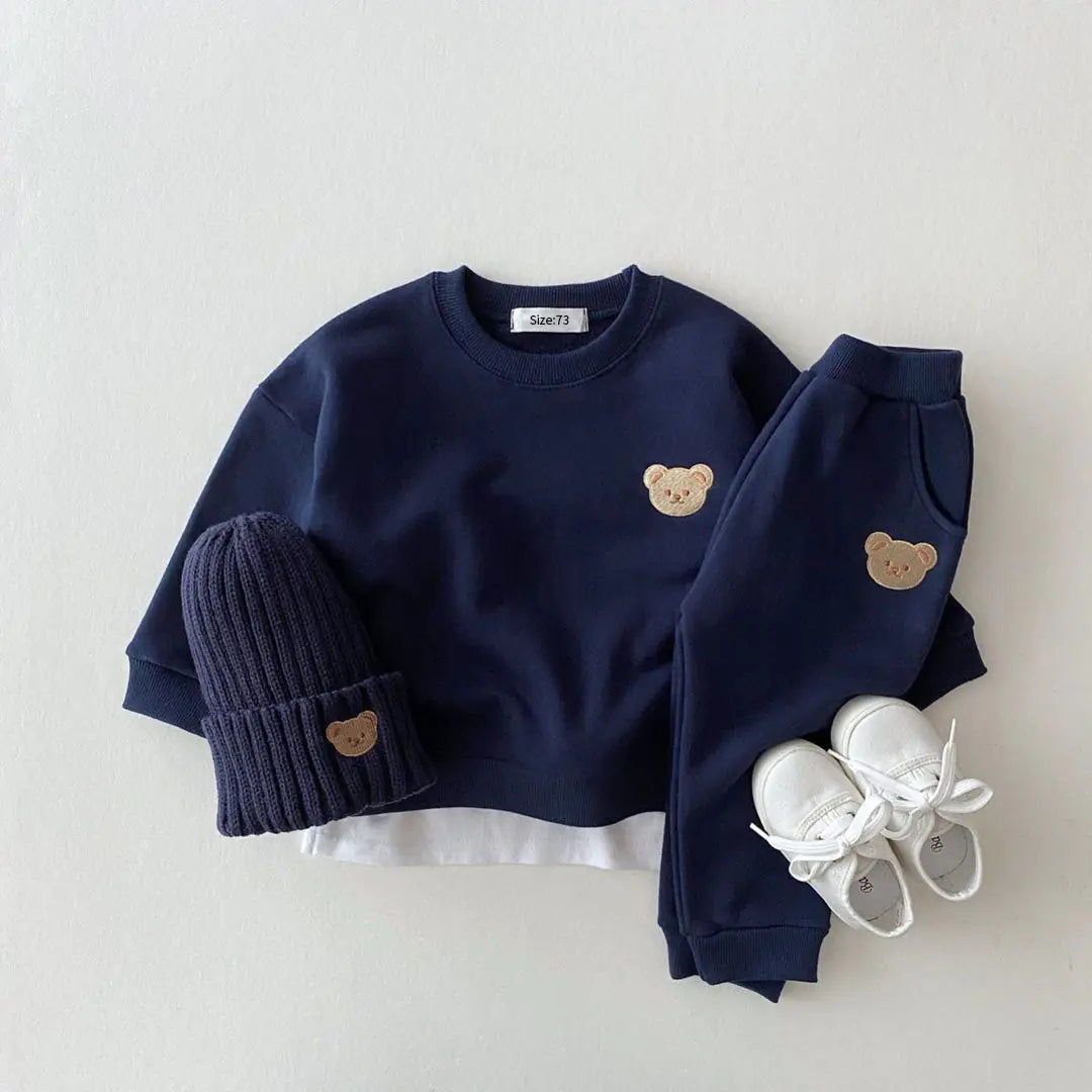 Teddy Bear Fall Sweat Set for Baby & Toddler