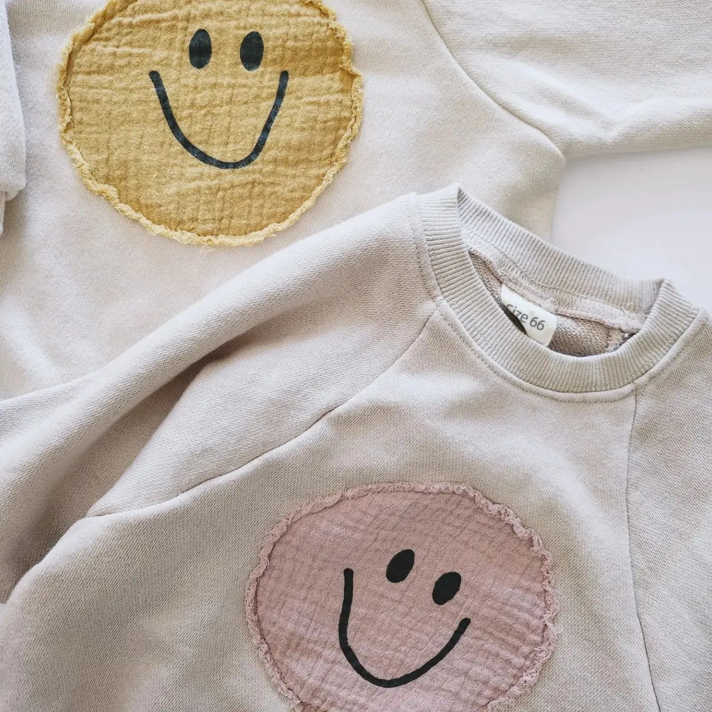 Smiley Face Cozy Cotton Romper for Baby