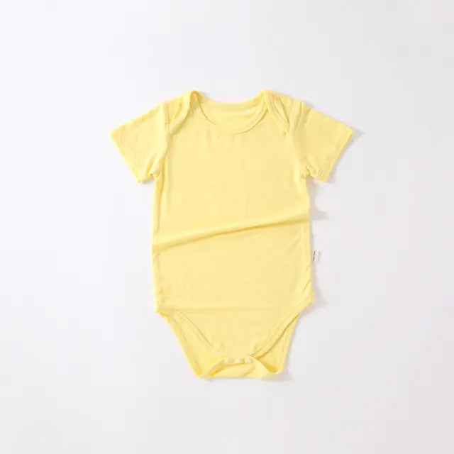 Bamboo Fiber Baby Romper – Soft, Breathable, and Easy-Care Summer Jumpsuit
