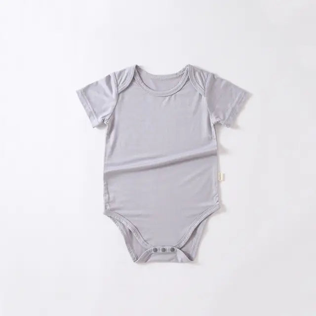 Bamboo Fiber Baby Romper – Soft, Breathable, and Easy-Care Summer Jumpsuit