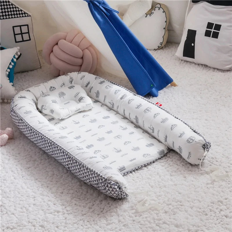Babynest Portable Newborn Lounger - Cozy, Secure & Machine Washable