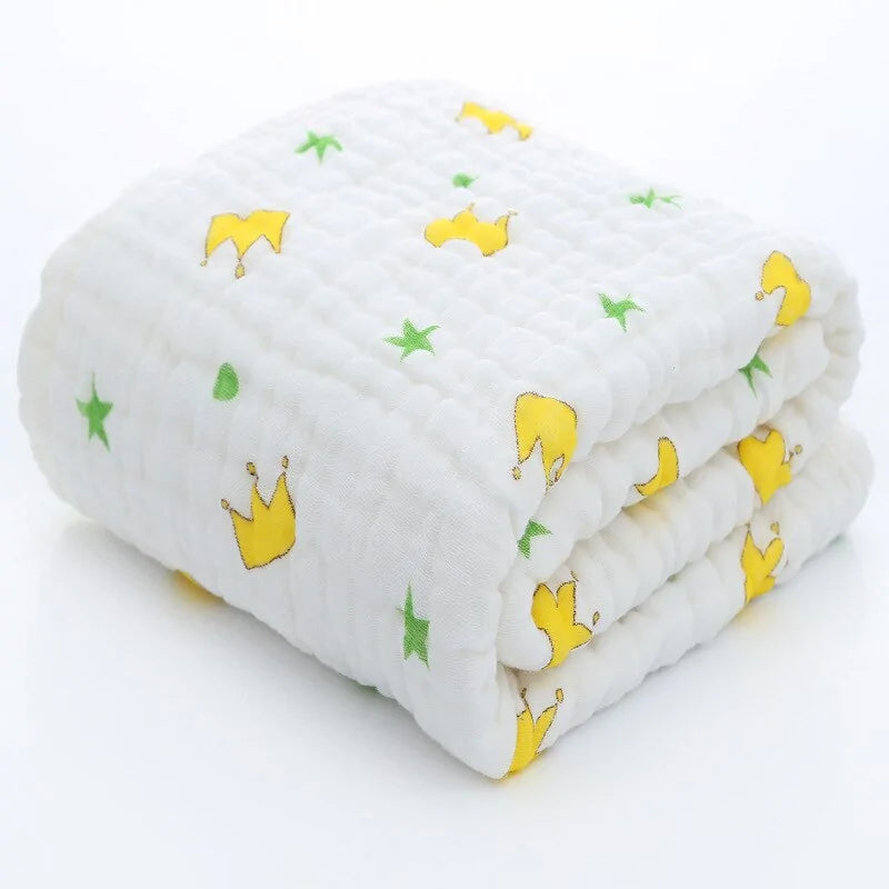 Organic Baby Muslin Swaddle Blanket – Soft, Comfortable, and Chemical-Free - Size 105x105cm