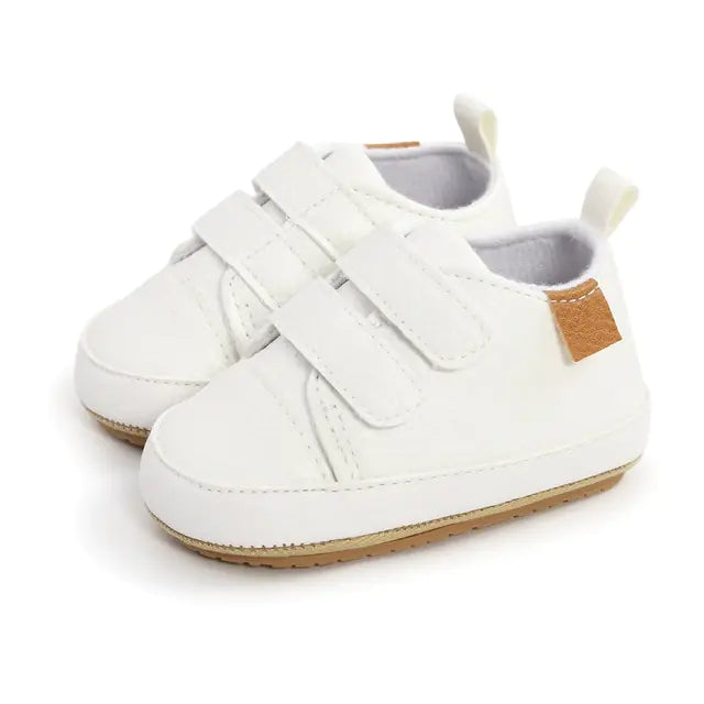 Multicolor Retro Leather Baby Shoes – Stylish, Comfortable, and Non-Slip for First Steps for Ages 0-18 Months