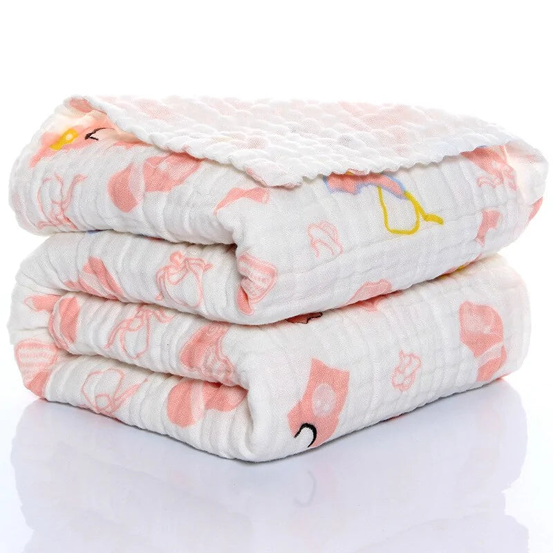 Organic Baby Muslin Swaddle Blanket – Soft, Comfortable, and Chemical-Free - Size 105x105cm