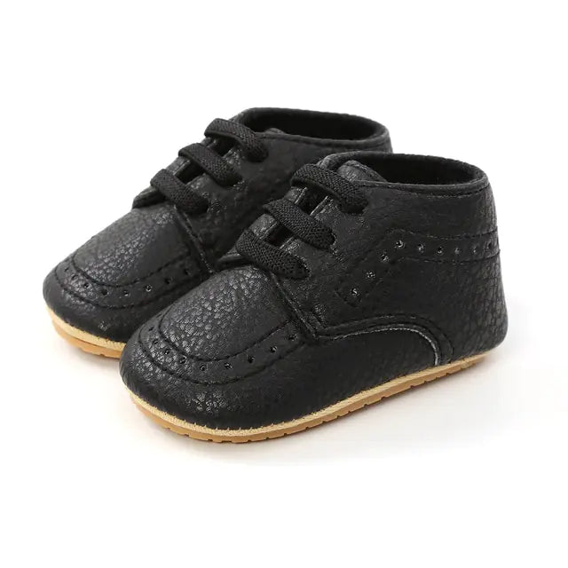 Multicolor Retro Leather Baby Shoes – Stylish, Comfortable, and Non-Slip for First Steps for Ages 0-18 Months