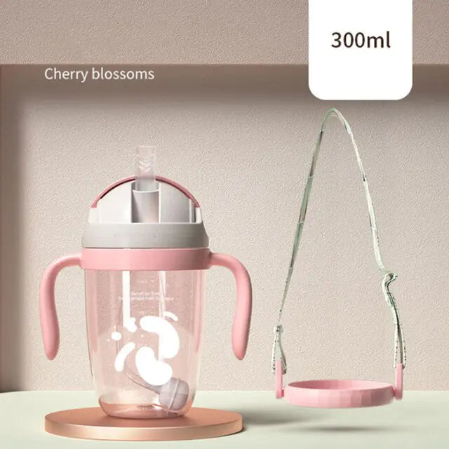 PPSU Baby Sippy Cup Bottle - Leak-Proof with Soft Spout & Straw Options