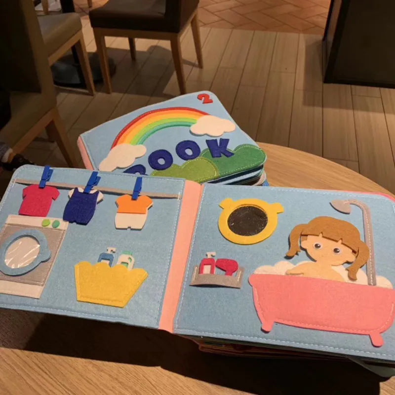 Montessori-style Felt Cloth Book for Babies