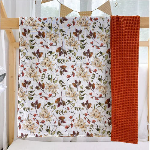 Cotton Waffle Baby Blanket – Soft, Breathable, and Versatile - Size 100x70cm