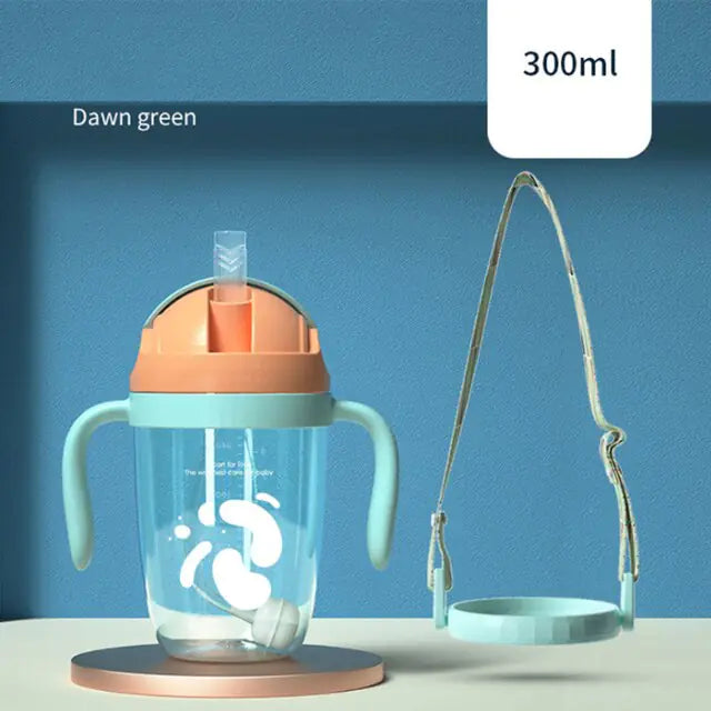PPSU Baby Sippy Cup Bottle - Leak-Proof with Soft Spout & Straw Options