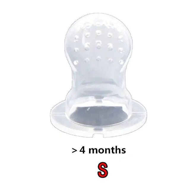 Squeeze Bottle Feeder – One-Handed Feeding with Reusable Silicone Spoon and Fruit Nibbler