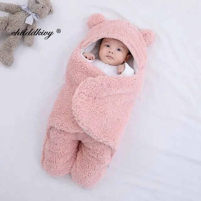 Thicken Fleece Sleeping Bags for Newborns – Cozy, Soft, and Warm