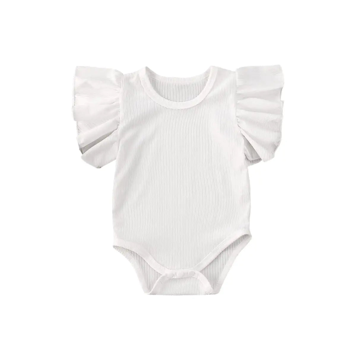 Soft Ruffled Sleeve Baby Girl Bodysuit