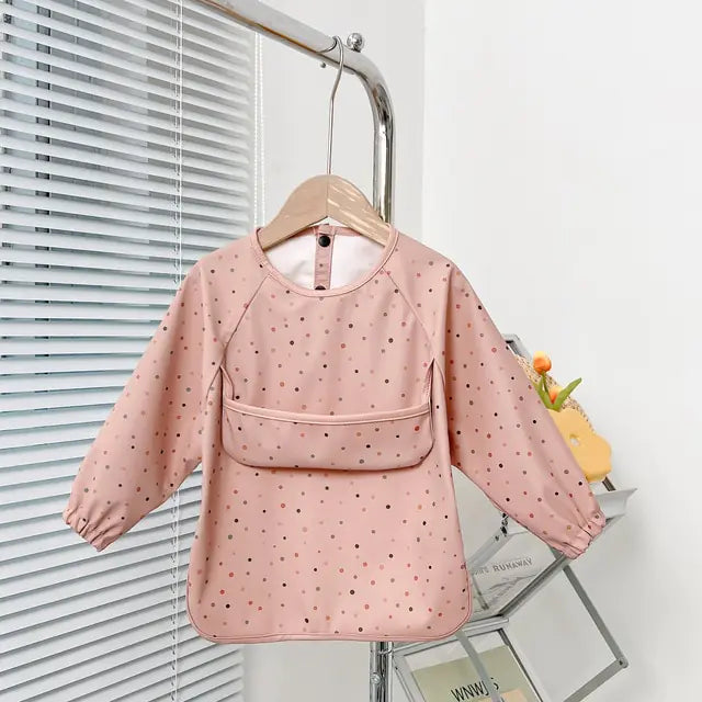 Cute Toddler Long Sleeve Waterproof Bib Apron