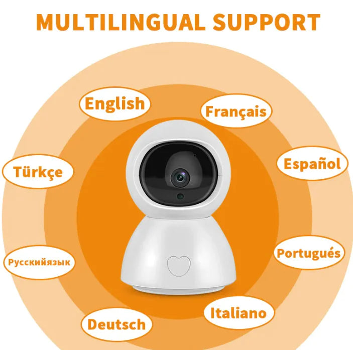1080P Baby Monitor Camera with Night Vision & Alarm Function