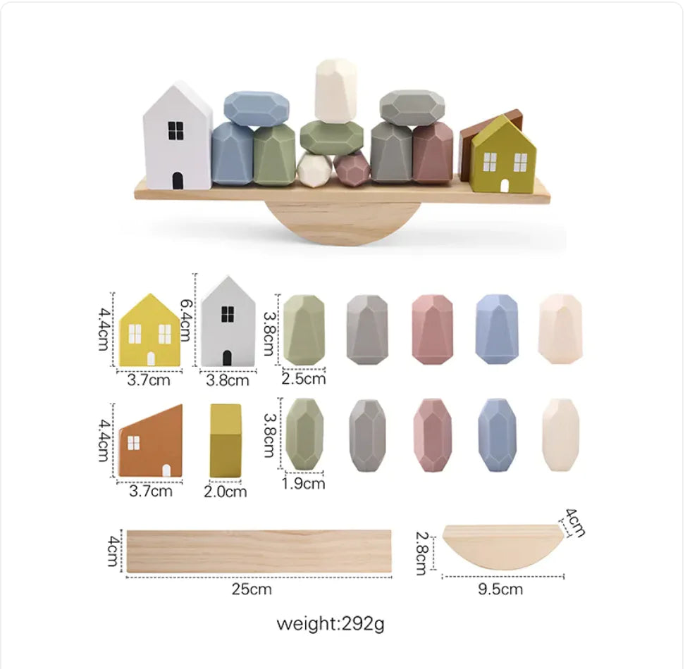 Children's Solid Wood Jenga Game – Educational Cognitive Toy