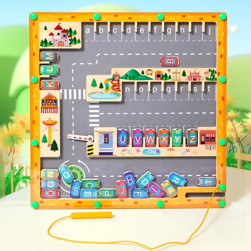 Magnetic Letters Maze Toy for Kids