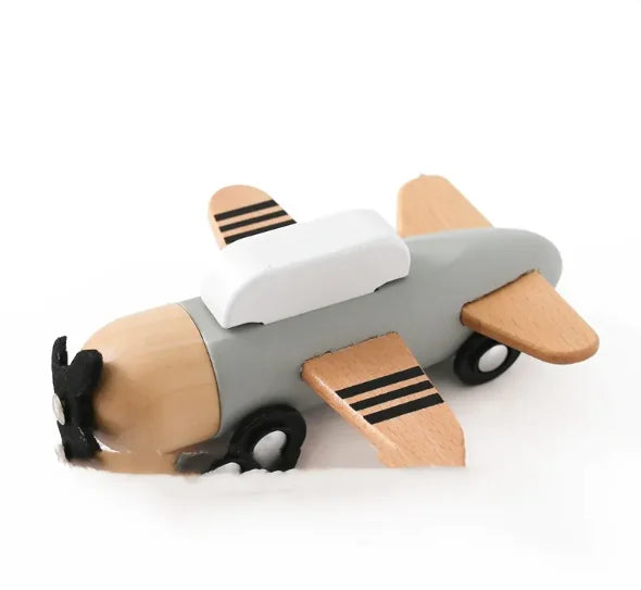 Small Wooden Vehicle Toys for Infants and Toddlers – Safe, Durable Design